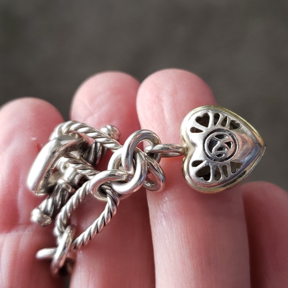 David Yurman Cable Heart Toggle Bracelet 18K-925 31 Gms - Picture 3 of 6